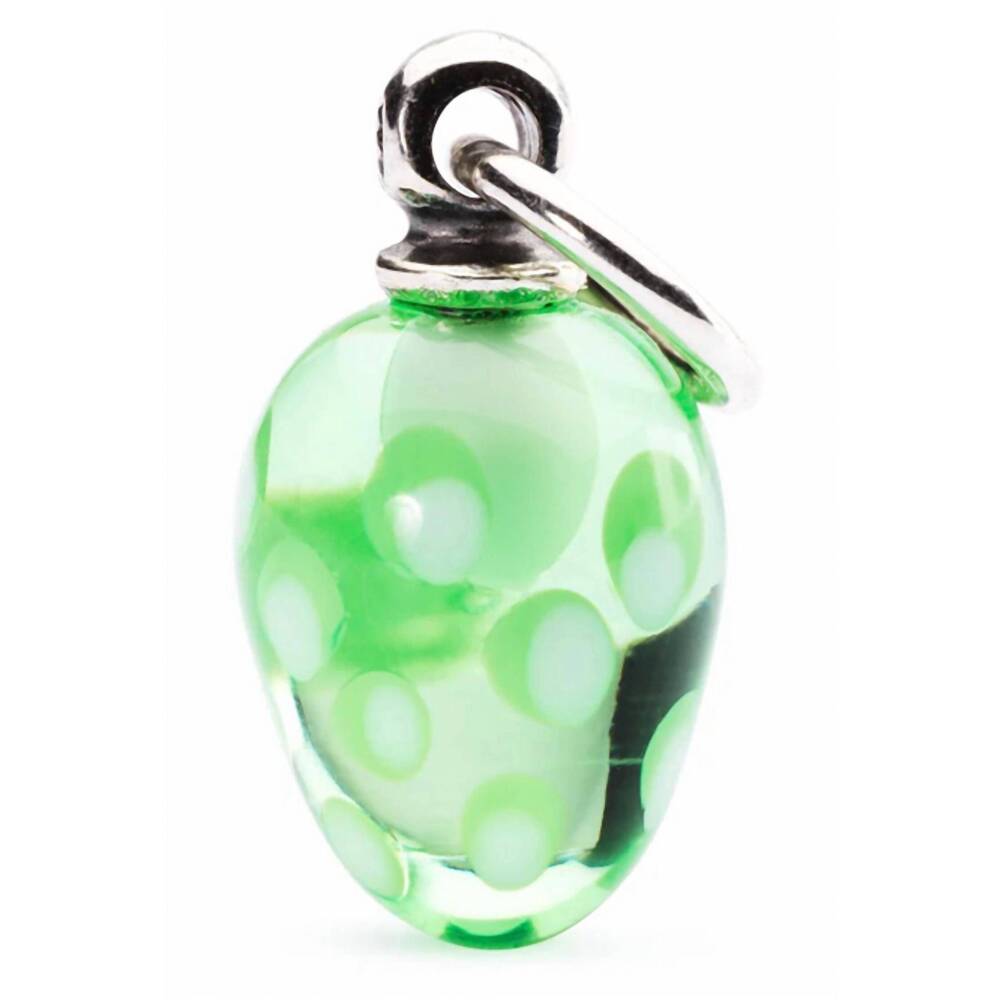 NEW TROLLBEADS women's festive tassel bead charm in green